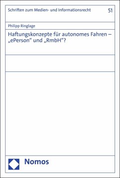 Haftungskonzepte für autonomes Fahren - 