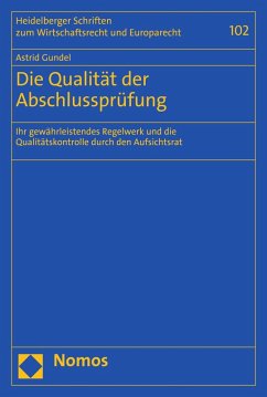 Die Qualität der Abschlussprüfung (eBook, PDF) - Gundel, Astrid