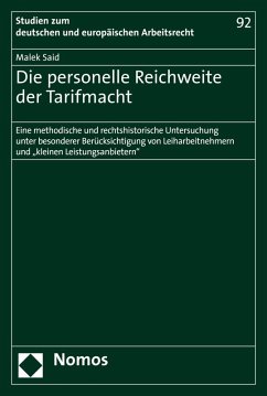 Die personelle Reichweite der Tarifmacht (eBook, PDF) - Said, Malek