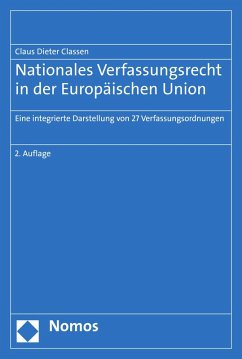 Nationales Verfassungsrecht in der Europäischen Union (eBook, PDF) - Classen, Claus Dieter