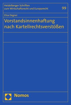 Cover Vorstandsinnenhaftung nach Kartellrechtsverstößen (eBook, PDF)