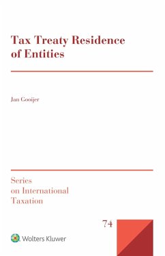 Tax Treaty Residence of Entities (eBook, ePUB) - Gooijer, Jan