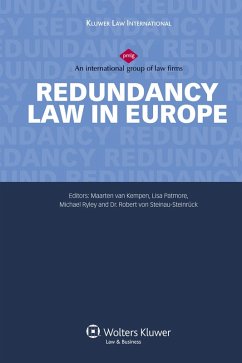 Redundancy Law in Europe (eBook, ePUB)