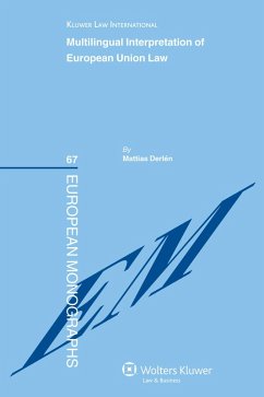 Cover Multilingual Interpretation of European Union Law (eBook, ePUB)