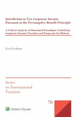 Jurisdiction to Tax Corporate Income Pursuant to the Presumptive Benefit Principle (eBook, ePUB) - Escribano, Eva