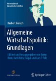 Allgemeine Wirtschaftspolitik: Grundlagen