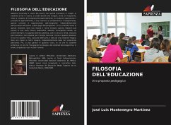 FILOSOFIA DELL'EDUCAZIONE - Montenegro Martínez, José Luis