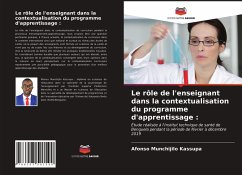 Le rôle de l'enseignant dans la contextualisation du programme d'apprentissage : - Kassupa, Afonso Munchijilo