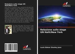 Relazione sullo stage UN Haiti/New York - Jean, Louis Edmar Stanley