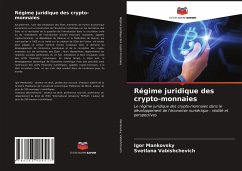 Cover Régime juridique des crypto-monnaies