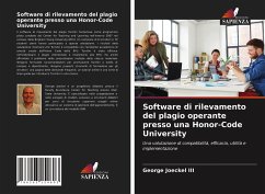 Software di rilevamento del plagio operante presso una Honor-Code University - Joeckel III, George