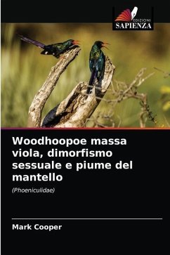 Woodhoopoe massa viola, dimorfismo sessuale e piume del mantello - Cooper, Mark