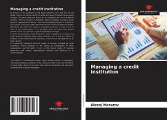 Managing a credit institution - Maxurov, Alexej