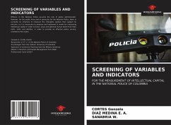 SCREENING OF VARIABLES AND INDICATORS - Gonzalo, Cortés; E. A., Díaz Medina; W., Sanabria