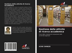 Gestione delle attività di ricerca accademica - Chineze, Uche