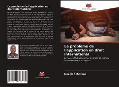 Le problème de l'application en droit international - Sehorana, Joseph