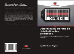 Déterminants du ratio de distribution des dividendes - Asghar, Syed Shahraiz