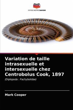 Variation de taille intrasexuelle et intersexuelle chez Centrobolus Cook, 1897 - Cooper, Mark