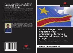 From a longer than expected final presidential term to a transfer of power in DR Congo: - Tumaini Kalume, Espoir