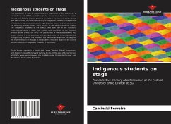 Indigenous students on stage - Ferreira, Caminski