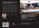 Indicateurs importants en matière de ressources humaines