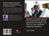 Efficacité du secrétaire général dans la promotion de la bonne gouvernance d'entreprise : Du point de vue du monde des entreprises nigérianes