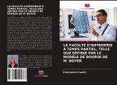 LA FACULTÉ D'INFIRMERIE À TEMPS PARTIEL, TELLE QUE DÉFINIE PAR LE MODÈLE DE BOURSE DE M. BOYER