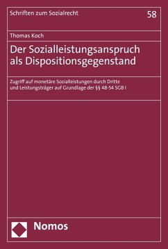 Der Sozialleistungsanspruch als Dispositionsgegenstand (eBook, PDF) - Koch, Thomas
