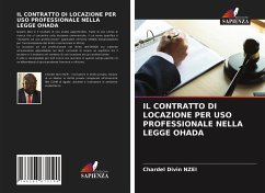 IL CONTRATTO DI LOCAZIONE PER USO PROFESSIONALE NELLA LEGGE OHADA - Nzei, Chardel Divin