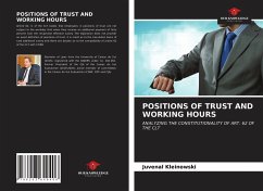 POSITIONS OF TRUST AND WORKING HOURS - Kleinowski, Juvenal