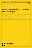 Finanzfolgen höchstrichterlicher Entscheidungen (eBook, PDF)