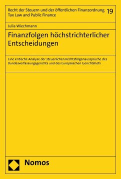 Finanzfolgen höchstrichterlicher Entscheidungen (eBook, PDF) - Wiechmann, Julia