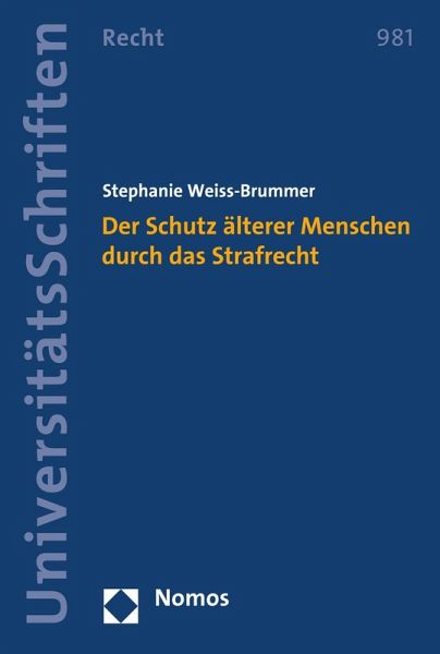 Der Schutz älterer Menschen durch das Strafrecht (eBook, PDF) Der Schutz älterer Menschen durch das Strafrecht (eBook, PDF)