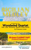 Sicilian Medley - Woodwind Quartet (Bb Bass Clarinet part) (fixed-layout eBook, ePUB)