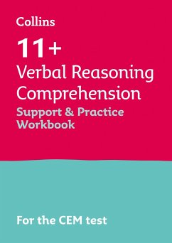 Collins 11+ - 11+ Verbal Reasoning Comprehension Support and Practice Workbook: For the Cem 2021 Tests - Collins 11; Teachitright