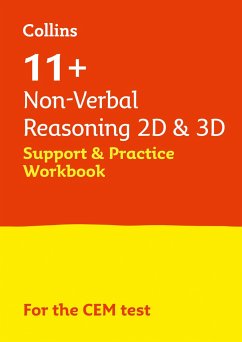 Collins 11+ - 11+ Non-Verbal Reasoning 2D and 3D Support and Practice Workbook: For the Cem 2021 Tests - Collins 11+; Teachitright