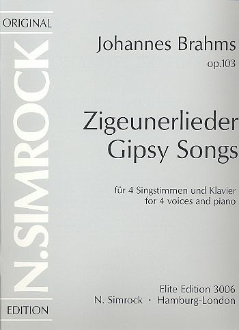 Zigeunerlieder op.103 für Chor und Klavier