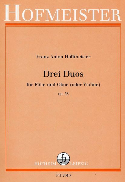 3 Duos op.38 für Flöte und Oboe