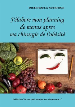 J'élabore mon planning de menus après ma chirurgie de l'obésité - Menard, Cédric