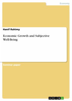 Economic Growth and Subjective Well-Being (eBook, PDF) - Rahimy, Hanif