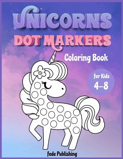 Cover Unicorns Dot Markers Coloring book for kids 4-8