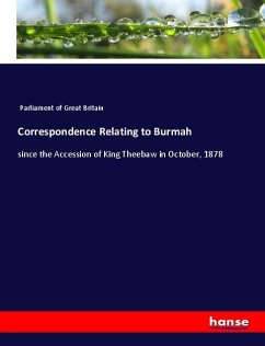 Cover Correspondence Relating to Burmah