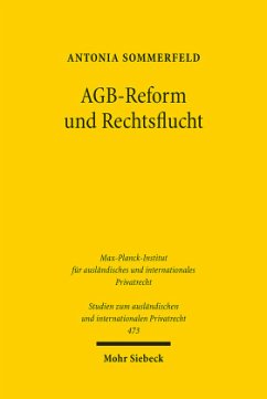 AGB-Reform und Rechtsflucht - Sommerfeld, Antonia