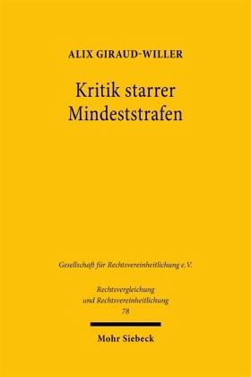 Kritik starrer Mindeststrafen