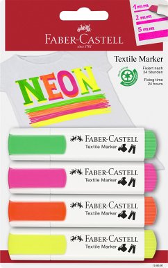 Cover Faber-Castell Textilmarker neon 4er Set