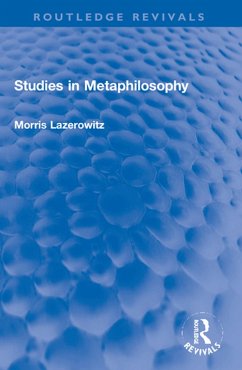 Cover Studies in Metaphilosophy (eBook, ePUB)