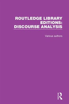 Routledge Library Editions: Discourse Analysis (eBook, PDF) - Various