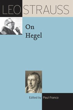 Leo Strauss on Hegel - Strauss, Leo