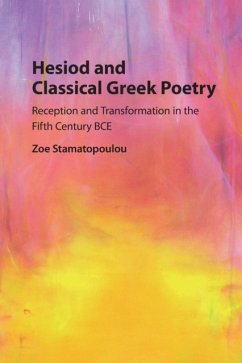 Hesiod and Classical Greek Poetry - Stamatopoulou, Zoe (Washington University, St Louis)