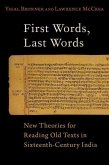 First Words, Last Words First Words, Last Words